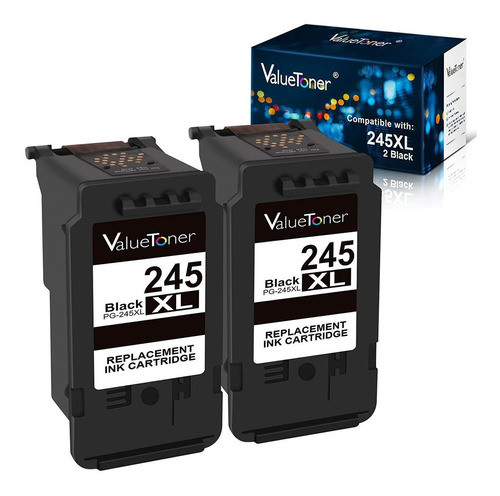 Cartucho Para Canon Pg-245xl Cl-246xl Pg-243 Pack 2 Negro 0