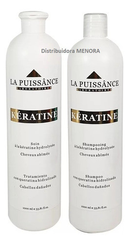 La Puissance Keratina Shampoo+acondicionador 1 Lt Antifrizz 0