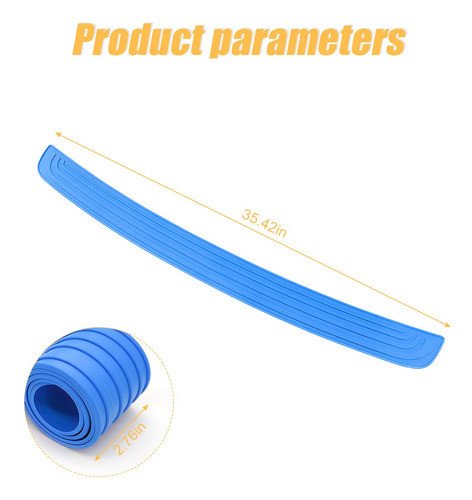 Protector De Parachoques Trasera 0.89.cm Celeste 1