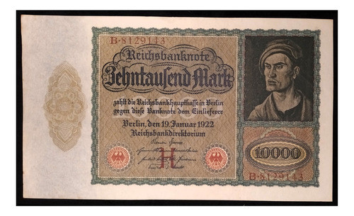 Alemania 10000 Marcos 1922 Exc Pick 70 0