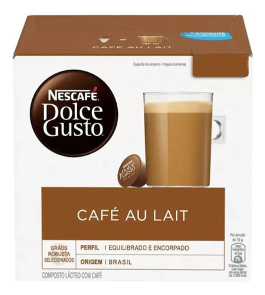 Cápsulas Dolce Gusto Café Aut Lait 1 Caja X10 Unidades 0