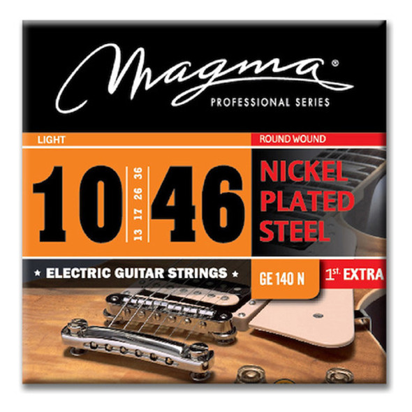 Pack X3 Cuerdas Magma 010-46 Guitarra Electrica Ge140n 1