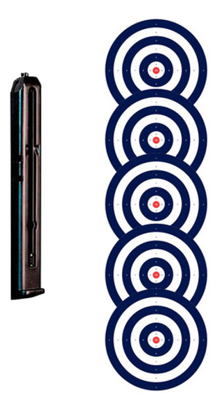 Magazine Pistola De Pressão Airsoft C11 C12 M9 6mm Co2 Rossi 0