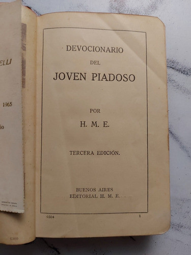 Devoción Del Joven Piadoso. H. M. E. 52066. 1