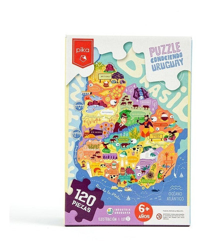 Puzzle Conociendo Uruguay 120 Piezas Pika 0