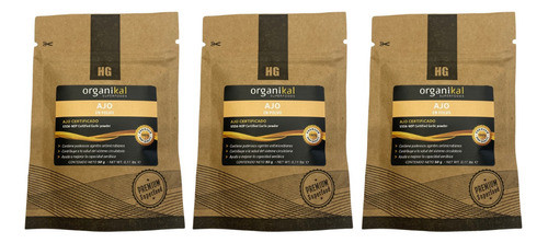 Ajo En Polvo Organikal Superfood Certificado Premium 50gr X3 0