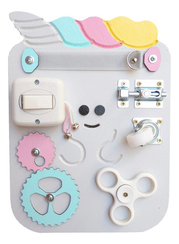 Panel Tablero Didactico Sensorial Montessori Unicornio 0