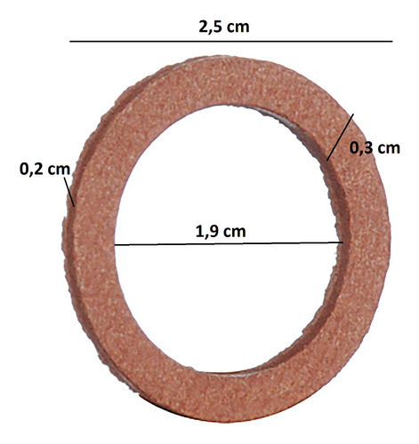 Arandela De Fibra Para Orbis De 3/4 Pulgadas Pack X100 1