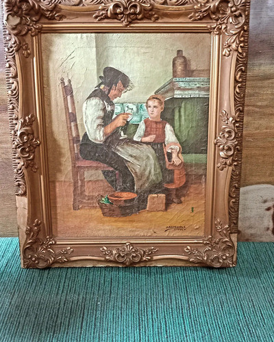 Óleo Sobre Tela Del Autor J.a. Speziale. Campestre 1