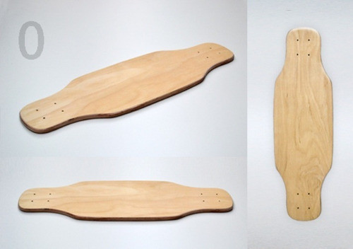 Mini Longboard Deck Tabla Para Pintar **4 Alas** 1