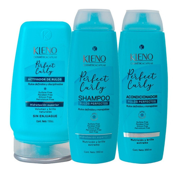 Shampoo + Acondicionador + Activador Perfect Curly Kleno 0