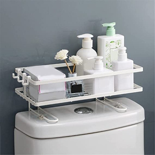 Organizador Adhesivo Metal Cocina Baño Con Ganchos 1