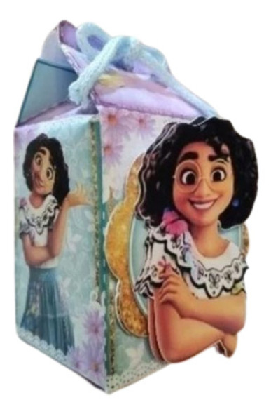 25 Cajita Milk Box En 3d Grandes De Encantó De Disney 0