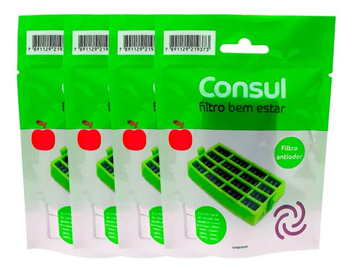 Kit 4 Filtro Bem Estar Consul Original W10515645 0