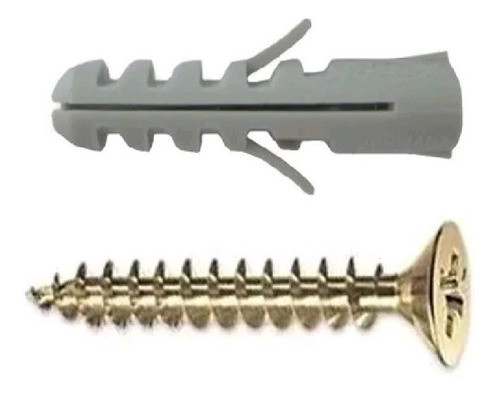 Kit 100 Tarugos De Nylon S8 + 100 Tornillos 22x45mm Fischer 0