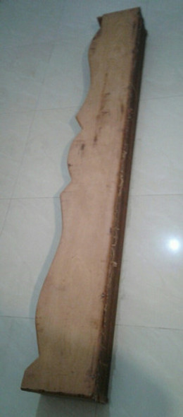 Cenefa Madera Cedro Con Guia Para Cortina O Cantonier 0