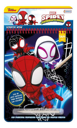 Scratch Wow Lapiz Magico Para Colorear Dibujos Spiderman 0