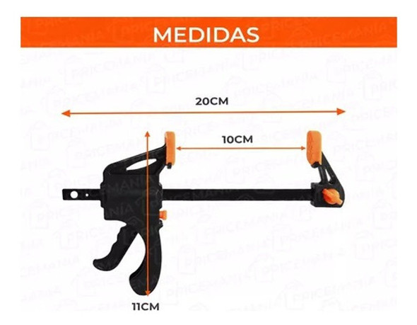 Prensa Sargento De Ajuste Rapido 4 Pulgadas Profesional X4 1