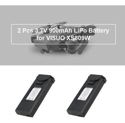 2pcs 3.7v 900mah Recargable Lipo Batería F Visuo Xs809w Quad 1
