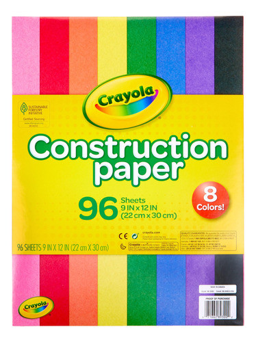 Papel De Construccion Crayola 96 Hojas 0