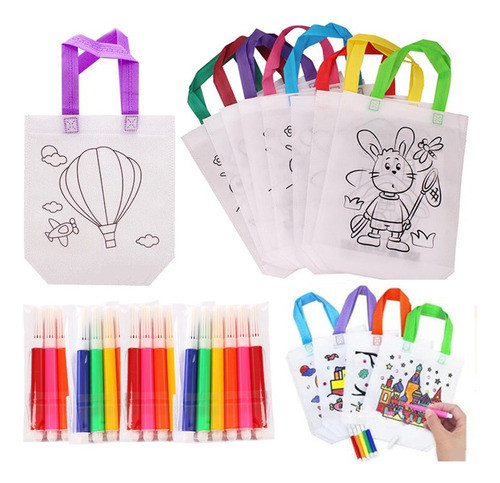 Desenho Para Colorir Bolsa Infantil Canetinha E Sacola Artes 1