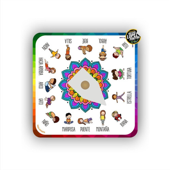 Ruleta Yoga Infantil Imantado 14,5cm X 2 Unidades 0