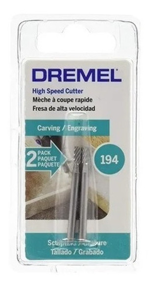 Fresa De Alta Velocidad  Dremel 194 Tallar Grabar Por 2 Unid 1