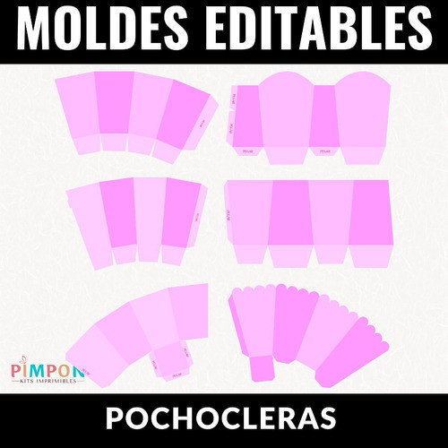 Pack Moldes Pochocleras Editables .ptt .ai 0