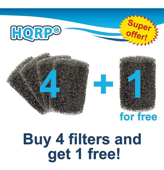 Hqrp 4-pack +1 Prefiltro De Espuma Gratis Compatible Con Tet 1