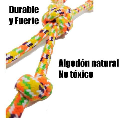 Tirador Mordillo Mascotas Soga Nudo Nautico Multicolor 1