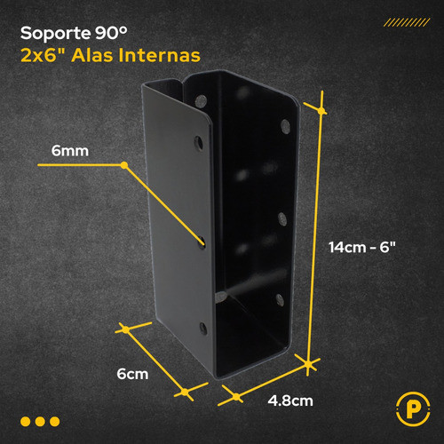 Caja Cerrada Soporte De Tirante 2x6 Vigas Techo X 10 1