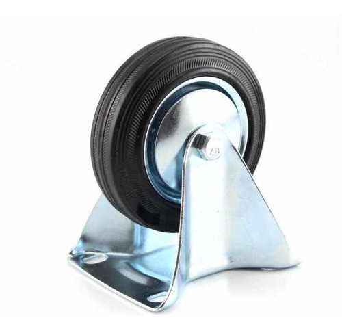 Rueda De Goma Base Fija 100 Mm 0