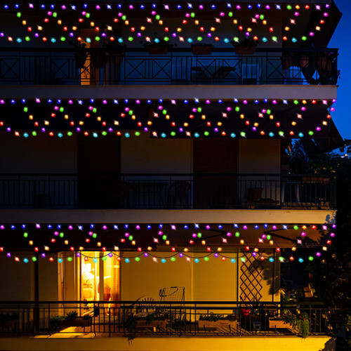 Luces Led De Navidad Para Exteriores, 34 Pies, 380 Luces Led 0