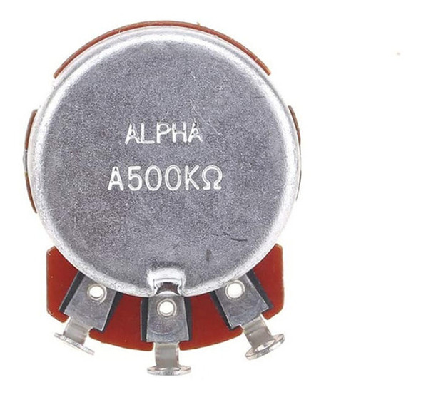 Potenciômetro Alpha Base Grande Eixo Longo A500k 1