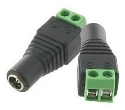 4 Conectores Dc Hembra Atornillado Para Camaras De Seguridad 0