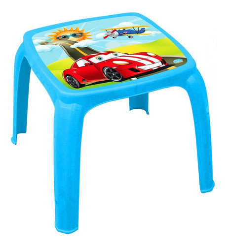 Mesa Infantil Plastica Para Atividades Criança Carros 0