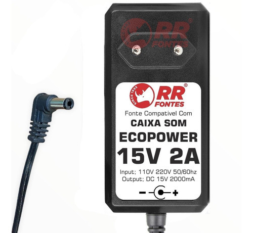 Fonte Carregador 15v Para Caixa Amplificada Ep1903 Ecopower 1