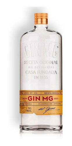 Mg London Dry Gin Seco Kit X2u 700ml Destilado Artesanal 1