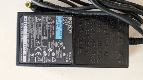 Fuente Sony Mpa-ac1 Para Cámara Ccd Evi D100 0