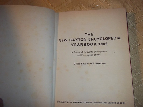 The New Caxton Encyclopedia - 1969 Yearbook 1