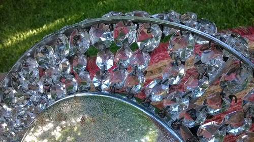 Antiguo Aplique Techo Plafón Tipo Imperio Cristal De Roca 1
