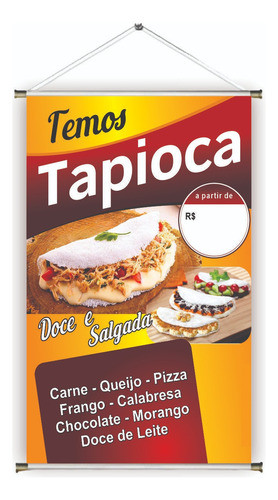 Banner Pronta Tapioca Ref 441 45x70 Cm (arte Pronta) 0