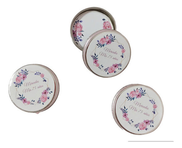 Lata Pastillera Con Jabón Personalizado X15 Unid 0