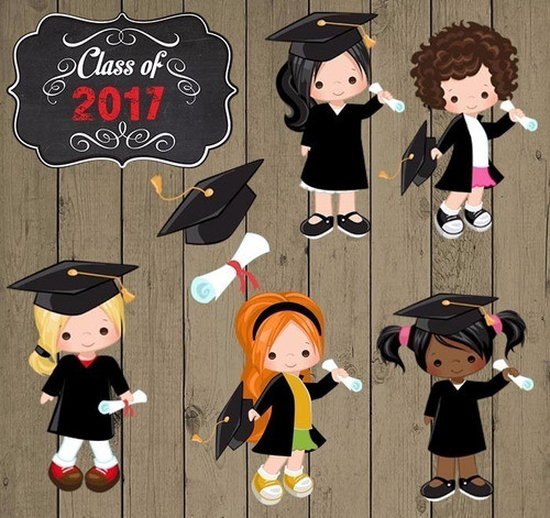 Kit Imprimible  Egresaditas Nenas-10 Clipart Ver Promo 1