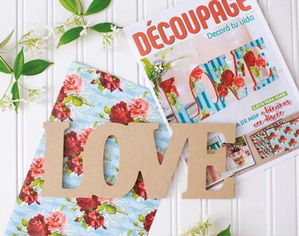 Kit Decoupage + Pieza Mdf + Papel - Arcadia Ediciones 0