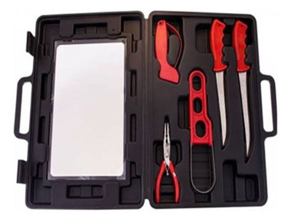 Cuchillos Para Filietear Con Afilador, Descamador Y Pinza 0