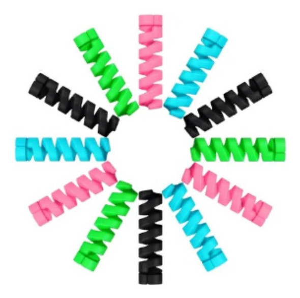 Kit 4 Unidade Protetor Espiral De Cabo 0