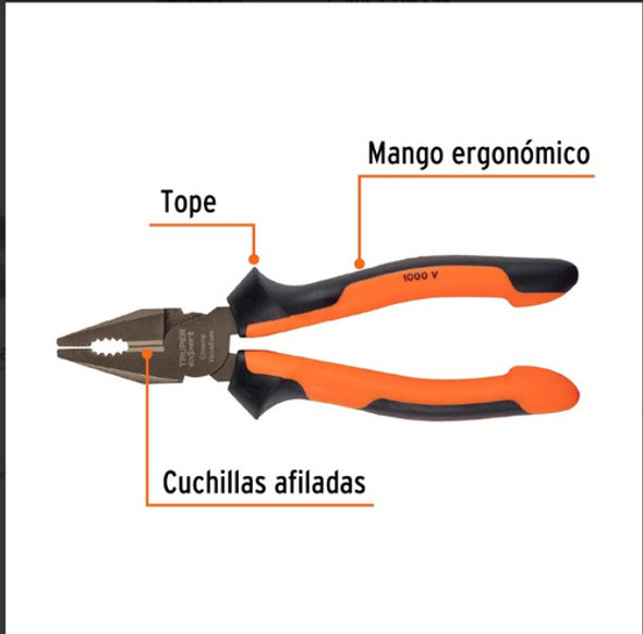 Pinza Universal Aislante 7 Truper  17329 1