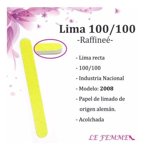 Lima Raffinee Recta 100/100 Modelo 2008 En Lefemme 1