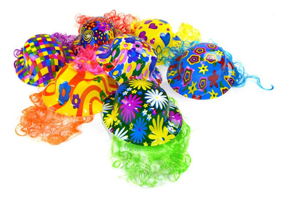 Bombín Estampado Con Pelos X 12 Unidades Cotillón Fiestas 0
